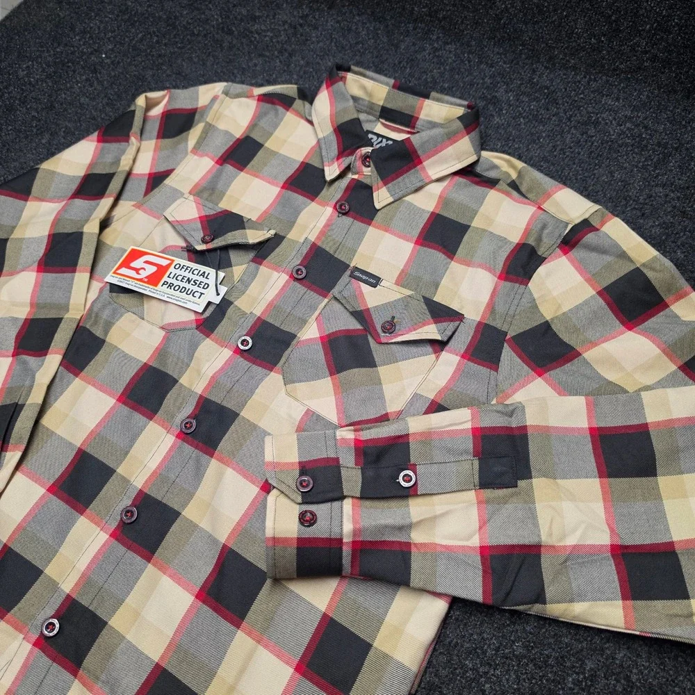 Dixxon Flannel Co Snap-On Tools Limited Edition Plaid Shirt Mens Medium NWT